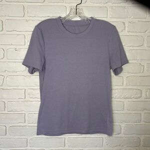 Dazy‎ Purple Ribbed Short Sleeve Tee Shirt Women's Size XL